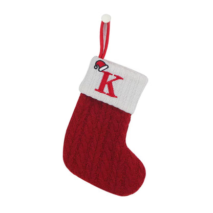 1pc 2025 Premium Christmas Stocking – Large Capacity Xmas Sock, Durable Red & White Holiday Gift Bag for Candy, Toys & Decorations – Classic Christmas Décor for Fireplace, Home & Parties