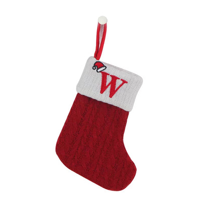 1pc 2025 Premium Christmas Stocking – Large Capacity Xmas Sock, Durable Red & White Holiday Gift Bag for Candy, Toys & Decorations – Classic Christmas Décor for Fireplace, Home & Parties