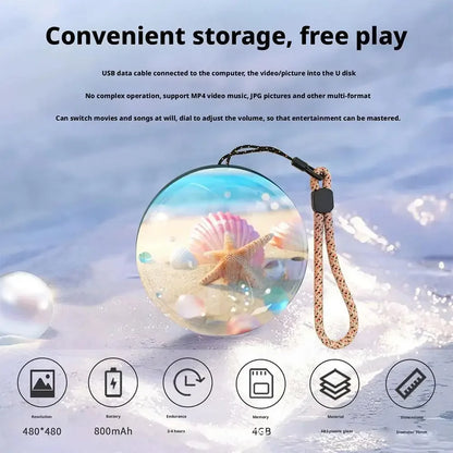 Christmas Hub™ 3D Memory Crystal Ball – Personalized Video Display Gift Lamp