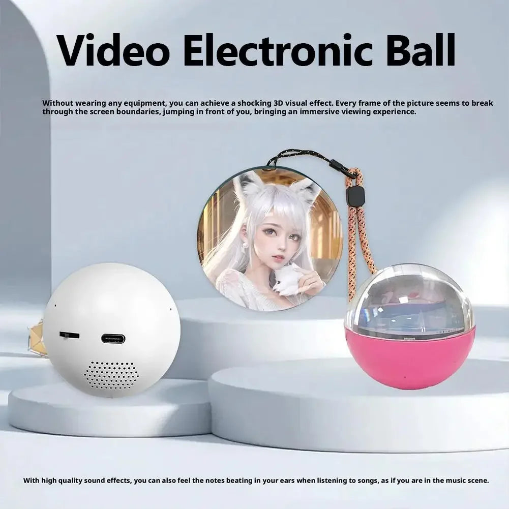 Christmas Hub™ 3D Memory Crystal Ball – Personalized Video Display Gift Lamp