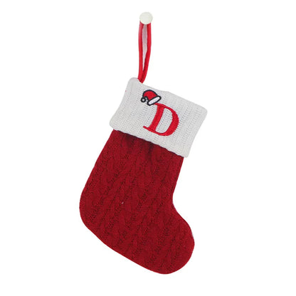1pc 2025 Premium Christmas Stocking – Large Capacity Xmas Sock, Durable Red & White Holiday Gift Bag for Candy, Toys & Decorations – Classic Christmas Décor for Fireplace, Home & Parties