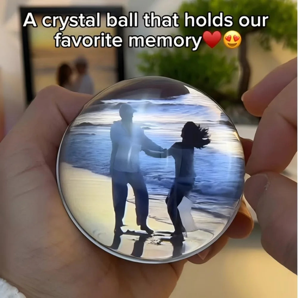 Christmas Hub™ 3D Memory Crystal Ball – Personalized Video Display Gift Lamp